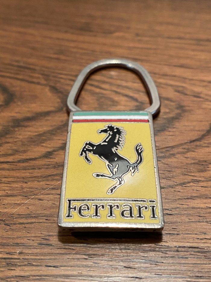Ferrari Keyring Original enamel and silvered from Lorioli Milano 1960 / ...