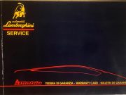 Lamborghini Diablo VT 1994 , Warranty card