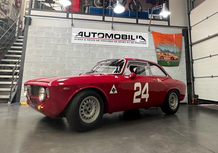 Exceptional Alfa Roméo 1600 GTA Autodelta/ Sofar French racing factory department ,Ex Jean Rolland 1967.