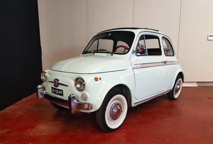 Lovely and rare light green 1966 Fiat 500 Moretti 110F
