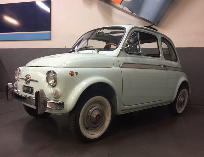 Lovely and rare light green 1966 Fiat 500 Moretti 110F