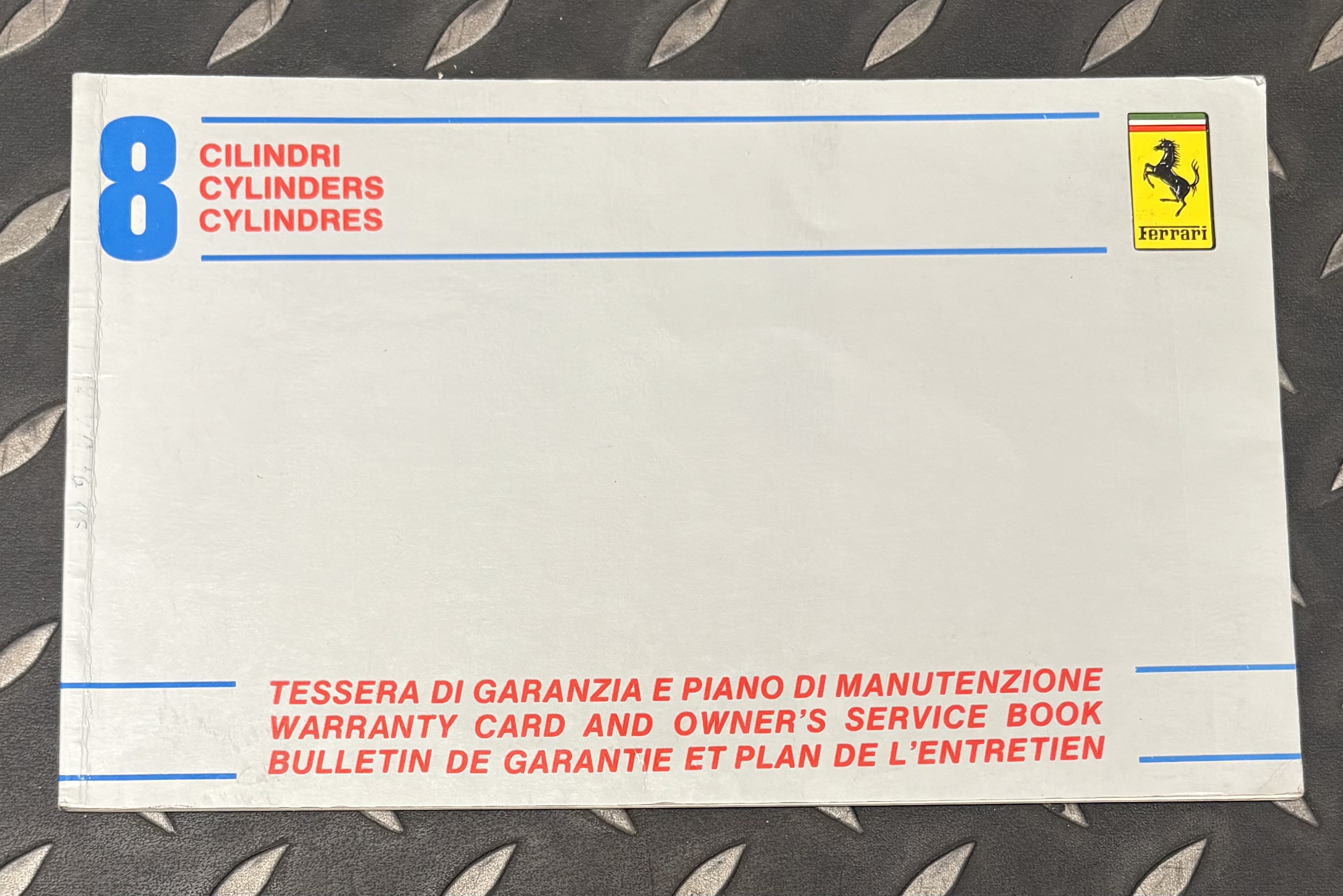 Ferrari Warranty & Service Book – Original