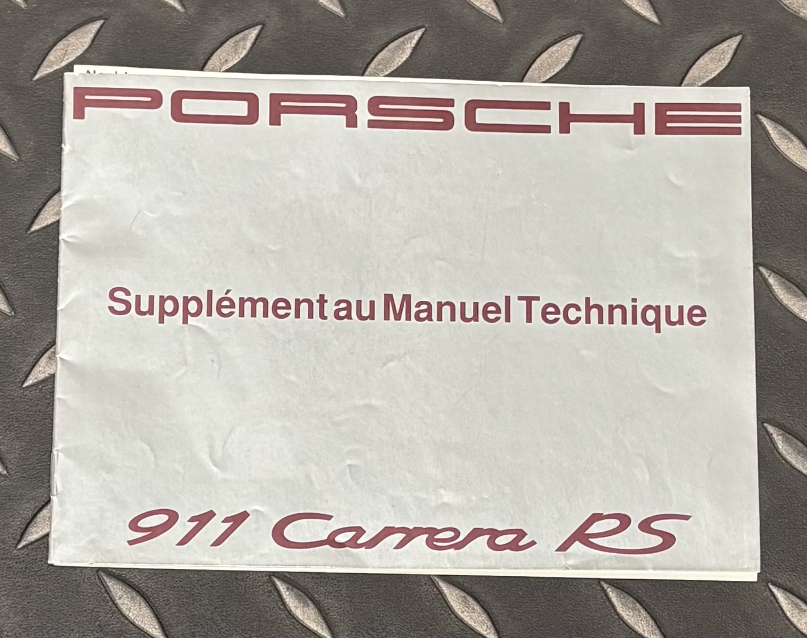  Porsche 911 Carrera RS Manuals – Original