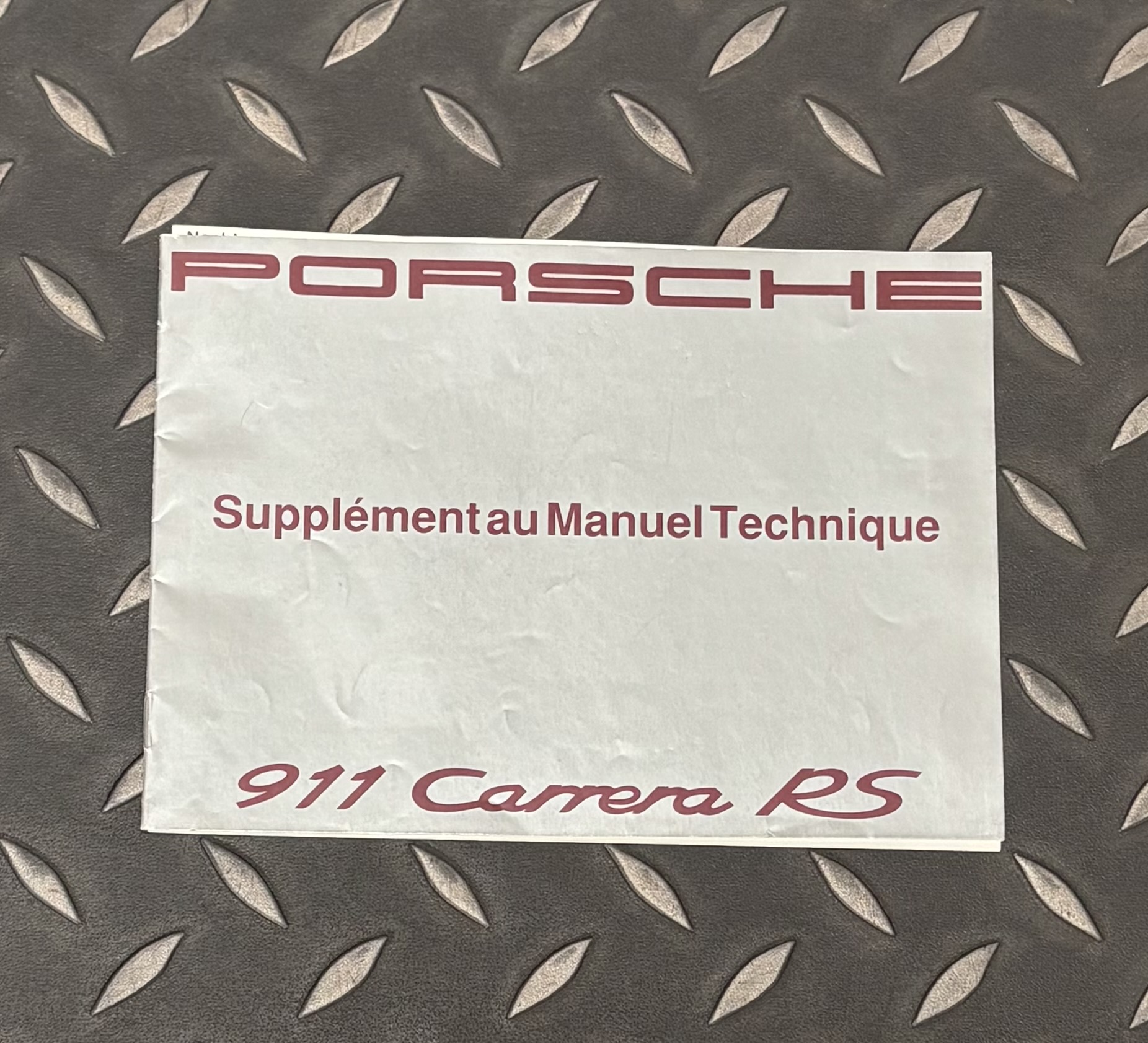 Porsche 911 Carrera RS Manual
