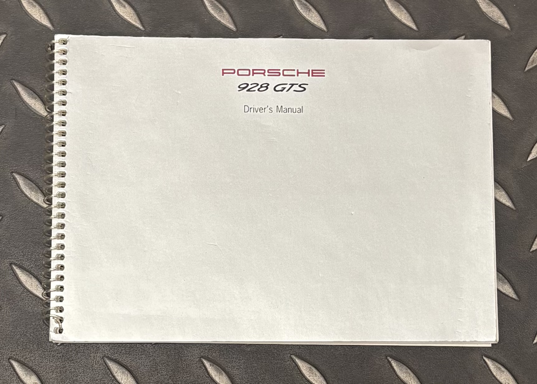 Porsche 928 GTS Driver’s Manual – Original